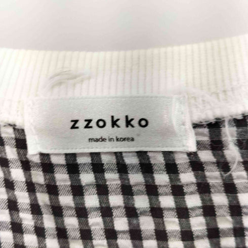 zzokko ギンガムチェック ティアードワンピース レディース