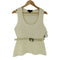 ザラ ZARA ベルト付き ペプラムノースリーブニット レディース import:M