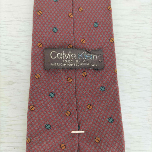 カルバンクライン CALVIN KLEIN ドット柄 総柄 ネクタイ メンズ