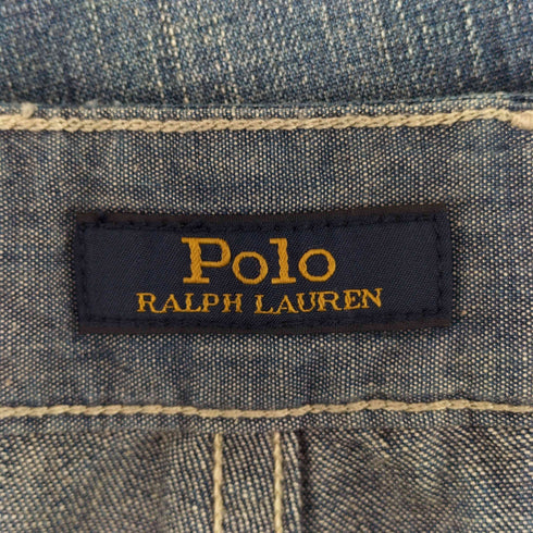 ポロラルフローレン POLO RALPH LAUREN THE WIDE LEG CROP ワイド レッグ クロップド ベルトロープ付き デニム レディース UK:26-27