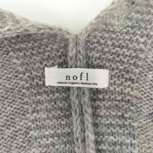 ノフル nofl ウール混 ポンチョ レディース