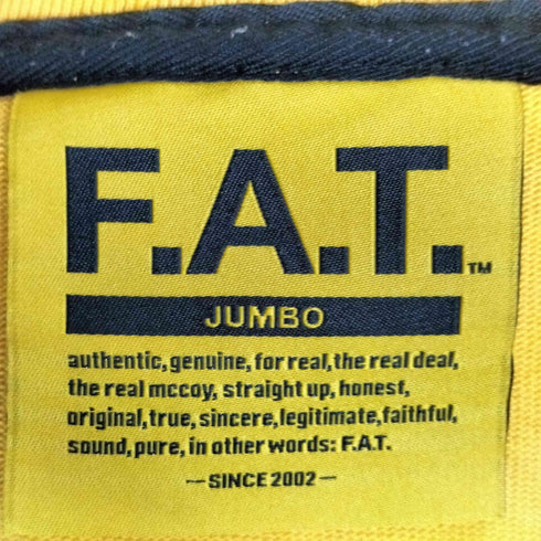 エフエーティー FAT LAW ヘビーオンス クルーネック Tシャツ メンズ JUMBO