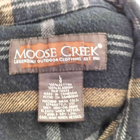 MOOSE CREEK 90S ヘビーウエイト ネルシャツ メンズ import:L