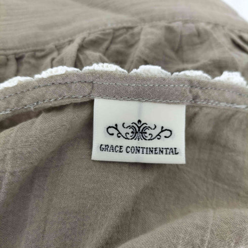 グレースコンチネンタル GRACE CONTINENTAL 日本製 ポンチョ レース コットン トップス レディース 36