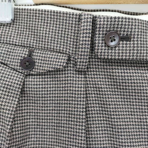 バイグラッドハンド BY GLADHAND JAUNTY JALOPIES 千鳥格子タックウールパンツ メンズ JPN:XL