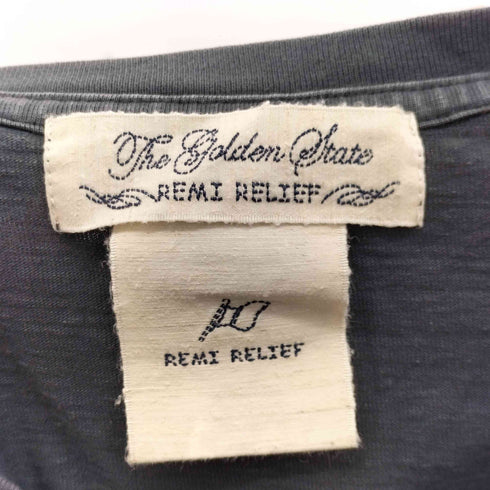 レミレリーフ REMI RELIEF ウォッシュ加工 S/S ポケットTシャツ メンズ JPN:M