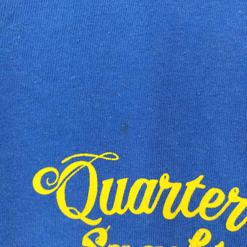 クウォータースナックス QUARTER SNACKS 両面プリントクルーネックTシャツ メンズ XL