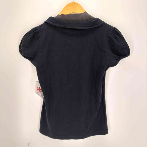アニエスベー agnes b. 日本製 丸襟 フレンチスリーブシャツ レディース JPN:1