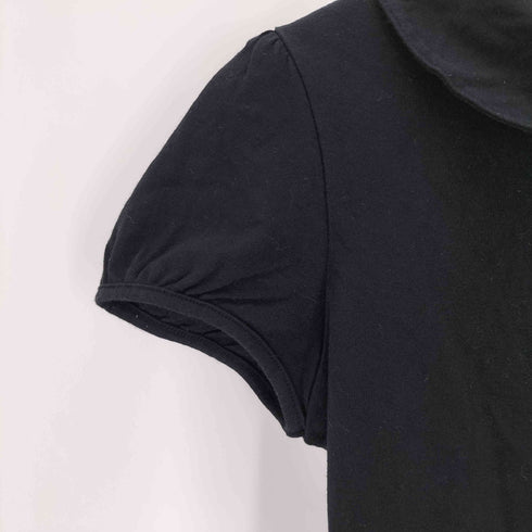 アニエスベー agnes b. 日本製 丸襟 フレンチスリーブシャツ レディース JPN:1