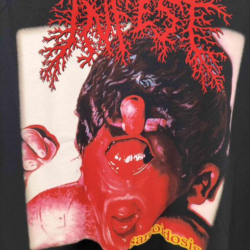 SARCOIDOSIS ゴアグラインド バンド アートワーク プリント S/S Tシャツ メンズ import:L