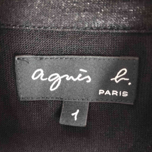 アニエスベー agnes b. レーヨン×リネン グロスシャツ サンライズ期 レディース JPN:1