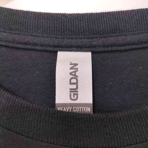 ギルダン GILDAN ブラックメタル バンド ロゴ プリント S/S Tシャツ メンズ import:L