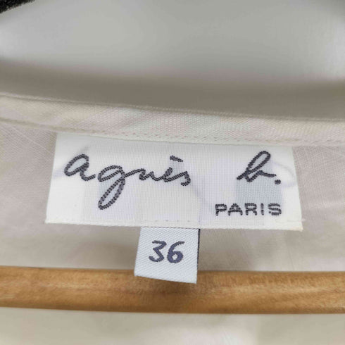 アニエスベー agnes b. PARIS サンライズ期 白タグ リネンワンピース レディース JPN:36