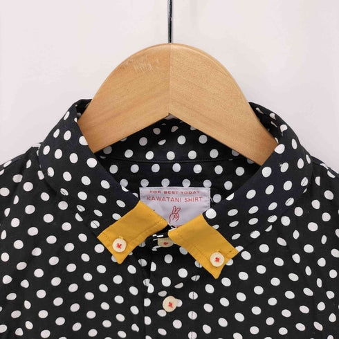 KAWATANI SHIRT ボタンダウン ドット柄 L/S シャツ メンズ JPN:S