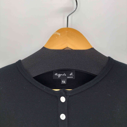 アニエスベー agnes b. スナップボタン S/S カーディガン サンライズ期 レディース T2