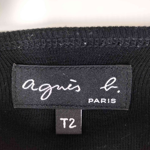 アニエスベー agnes b. スナップボタン S/S カーディガン サンライズ期 レディース T2