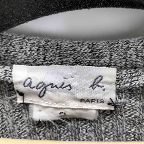 アニエスベー agnes b. 白タグ リブニット セーター レディース