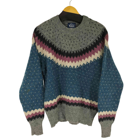 ウールリッチ WOOLRICH 80-90S ノルディック ニット メンズ JPN:M