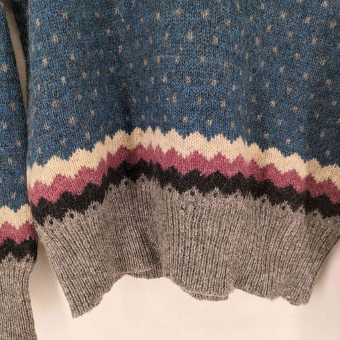 ウールリッチ WOOLRICH 80-90S ノルディック ニット メンズ JPN:M