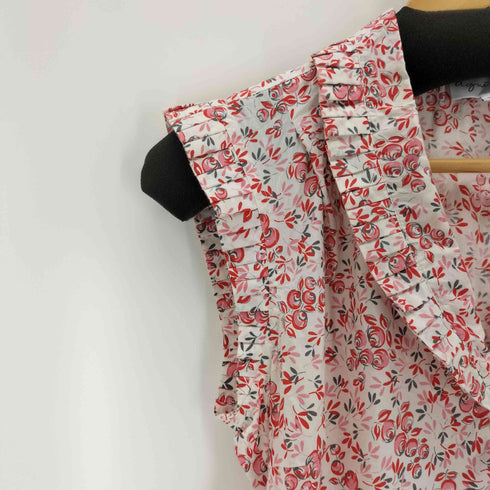アニエスベー agnes b. PARIS サンライズ期 コットン 花柄 ノースリーブワンピース レディース JPN:36
