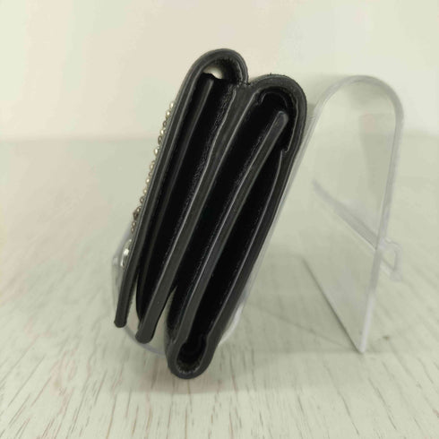 サンローラン Saint Laurent ペイズリースタッズ付き三つ折り財布 レディース