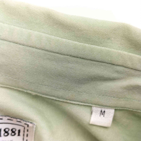 チェルッティ CERRUTI 1881 イタリア製 コットン ダブルポケット L/S シャツ メンズ import:M