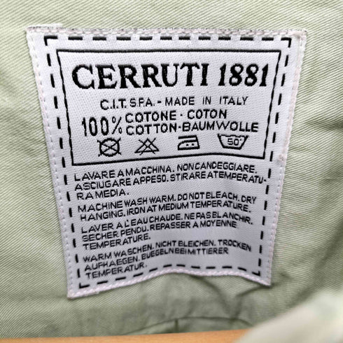 チェルッティ CERRUTI 1881 イタリア製 コットン ダブルポケット L/S シャツ メンズ import:M
