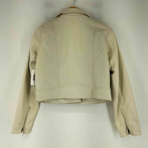 ザラ ZARA フェイクレザー ダブルライダースジャケット レディース import:S