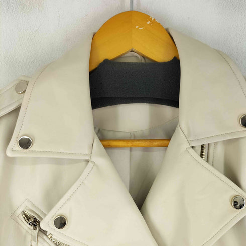 ザラ ZARA フェイクレザー ダブルライダースジャケット レディース import:S