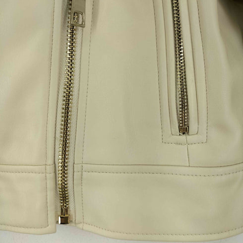 ザラ ZARA フェイクレザー ダブルライダースジャケット レディース import:S