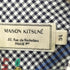 メゾンキツネ MAISON KITSUNE ギンガムチェック レモン刺繍 紐付き チュニック シャツ ワンピース レディース JPN:34