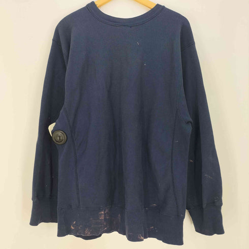 チャンピオン Champion 83-85年製 トリコタグ中期 USA製 REVERSE WEAVE ラバープリント BETA アーチ カプセル 2段 クルーネック スウェット メンズ import:XL