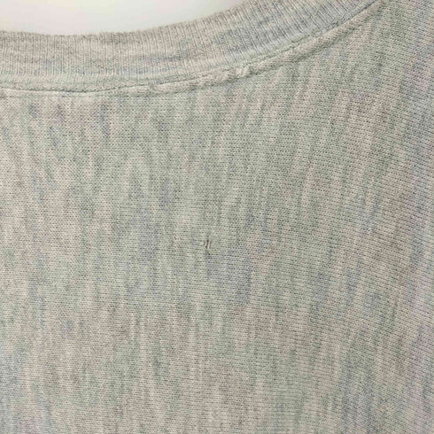 チャンピオン Champion 90-00s 刺繍タグ USA製 REVERSE WEAVE ラバープリント DREXEL アーチ カプセル2段 ゾロ目22 クルーネック スウェット メンズ import:L
