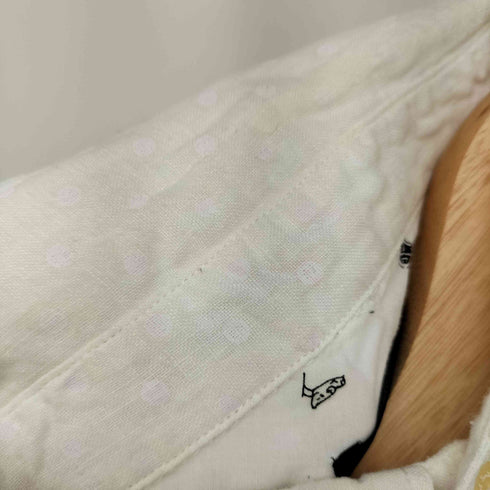 ポールスミスジーンズ Paul Smith JEANS リネン100 ドット マチ付き 隠しボタンダウン シャツ メンズ import:L