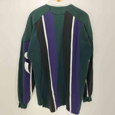 BRITCHES 90s コットン ストライプ ラガーシャツ メンズ import:XL