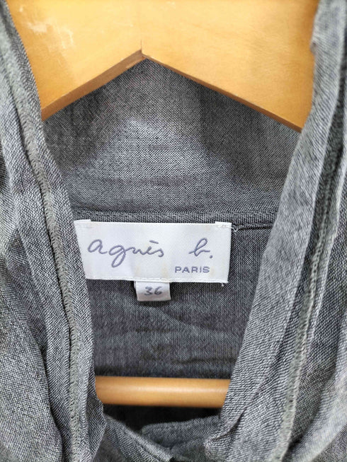 アニエスベー agnes b. PARIS サンライズ期 白タグ コットンシャツ レディース JPN:36