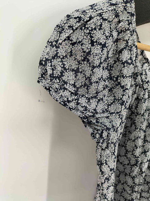 アニエスベー agnes b. PARIS サンライズ期 花柄 コットン ブラウス レディース T1