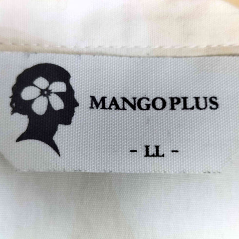 MANGOPLUS 花柄 開襟 オープンカラーシャツ メンズ LL