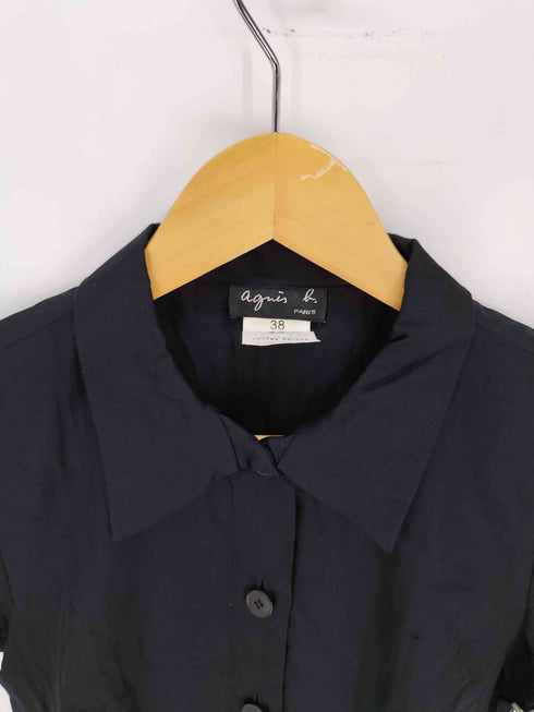 アニエスベー agnes b. PARIS サンライズ期 コットン ボタンシャツ レディース JPN:38