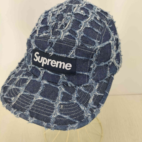 シュプリーム Supreme 25SS Frayed Croc Denim Camp Cap メンズ