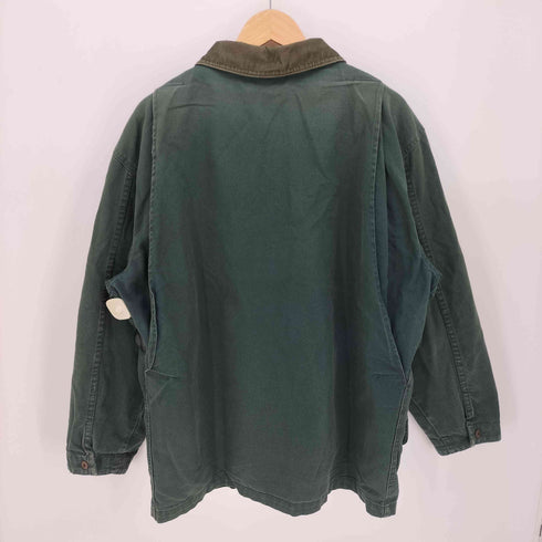 エルエルビーン L.L.Bean 80s USA製 チェックライナー付き 丸襟 コーデュロイ切替 ハンティングジャケット フィールドコート メンズ import:L