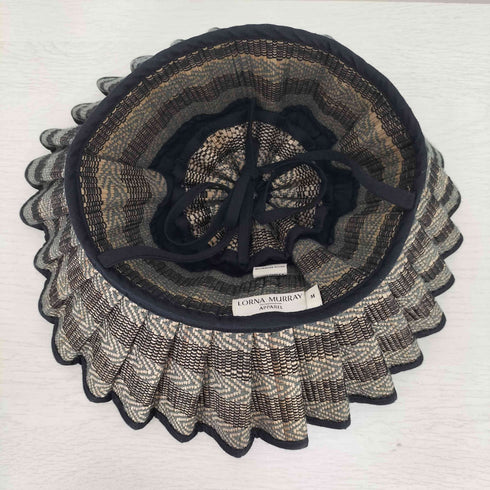 Lorna Murray ハンドメイド ボーダー ハット カプリハット 折り畳み メンズ M