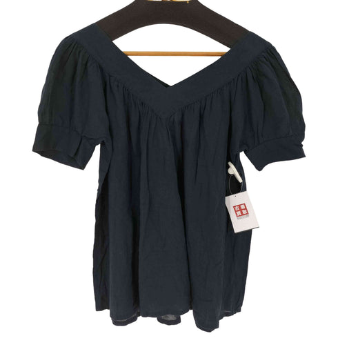 アニエスベー agnes b. PARIS サンライズ期 コットン S/S VネックTシャツ レディース JPN:36