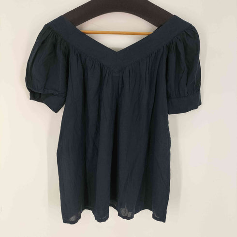 アニエスベー agnes b. PARIS サンライズ期 コットン S/S VネックTシャツ レディース JPN:36