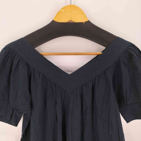 アニエスベー agnes b. PARIS サンライズ期 コットン S/S VネックTシャツ レディース JPN:36