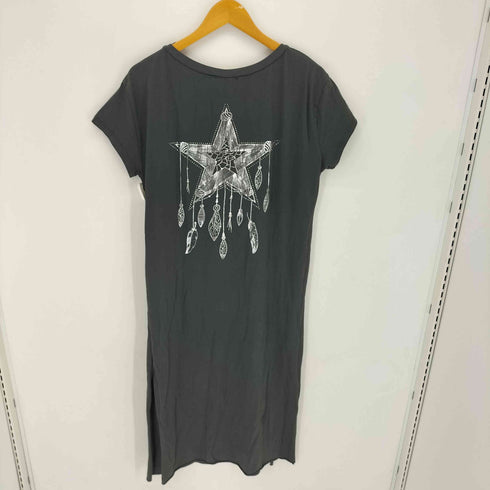 april vintage イタリア製 バックプリント S/S vネックワンピース レディース