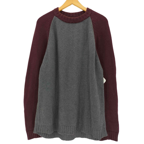 ACE brand 90-00s インドコットン ラグランニット メンズ import:M