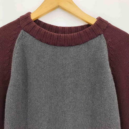 ACE brand 90-00s インドコットン ラグランニット メンズ import:M