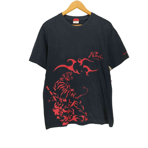 両面プリントクルーネックTシャツ メンズ L