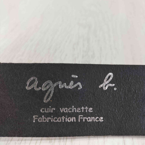 アニエスベー agnes b. フランス製 レザーベルト レディース 85/34